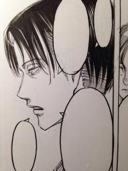  Isayama shares an original sketch of Levi from Chapter 56 in