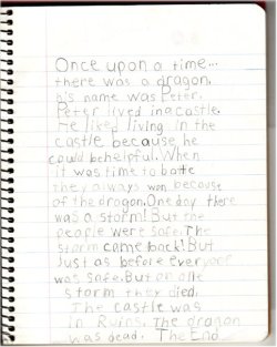 I was a fantastic six-year-old.