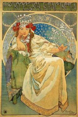 artist-mucha:  Princess Hyacinth, 1911, Alphonse MuchaMedium: