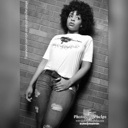 London Cross @mslondoncross modeling a Photos By Phelps  shirt created by Dame T Shirts and Apparel https://www.facebook.com/dames.arts so watch out for more Photos by Phelps products #thick #tshirt #branding  #afro #blackbusiness  #photosbyphelps #promo