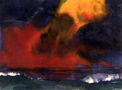 bofransson:  Emil Nolde. Sea and Stormy Sky.Â 1925-1930. 