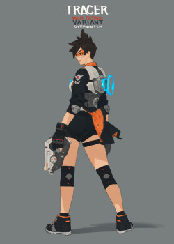 maveartworks:  Tracer this time! Walking on Hearth-Patrol Uniform