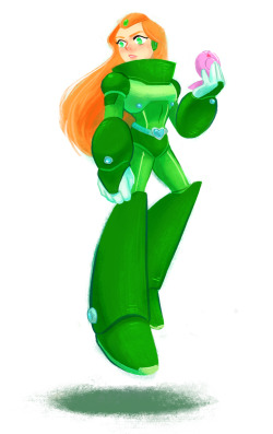 narplebutts:  m-keane:  Reploid Sam (Totally Spies) commission