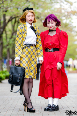 tokyo-fashion:  18-year-old students HayakaName and HikariName