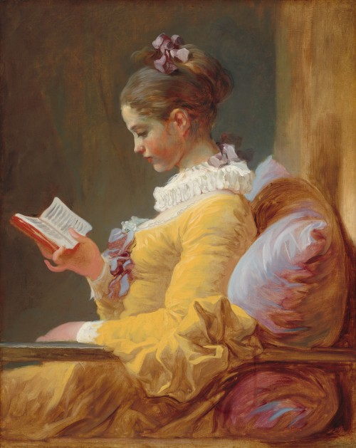 artschoolglasses:Young Girl Reading, Jean Honore Fragonard, 1769