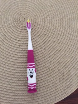 New tooth brush, I’m kinda glad I am trying a new style/brand.