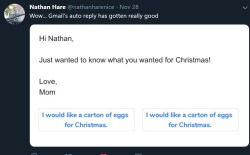matehagyak: Reblog if you would like a carton of eggs for Christmas.