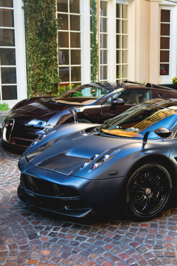 italian-luxury:  Pagani & Bugatti