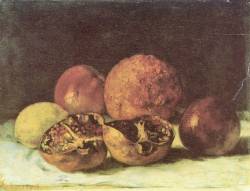 an-art-gallery:  Pomegranates, 1871 Gustave Courbet 