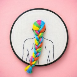 sosuperawesome: Embroidery Hoop by Needlejuice on Etsy  See our