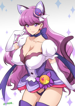 favicanime:Cute purple neko princess  #animegirl