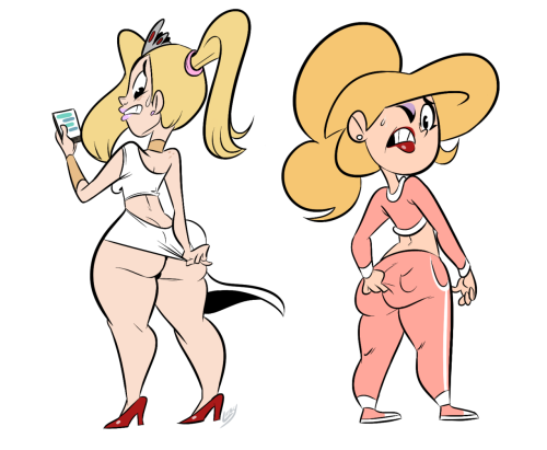 dacommissioner2k15:   Halloween Jam 2015: Eris and Courtney  COMMISSIONED ARTWORK done by: Lookatthatbuttyo Concept and idea: me The last Halloween commissioned pinup for this year. Eris from The Grim Adventures of Billy & Mandy and Courtney Babcock