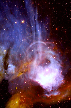 stellar-indulgence:  N44C Nebula  Image credit: NASA and the