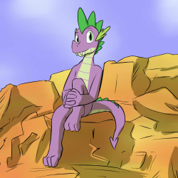 Spike sitting.