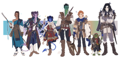 quesozombie:   alternate outfits for the critical role wildemount