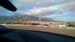 Taken from the hospital on Fort Carson. The tops of the mountains