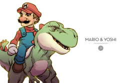 guywithtime2kill:  (more) realistic mario and yoshi  It’s