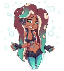 I got a lot of requests for Marina, the new Splatoon girl. I’ve