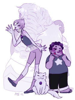 asutori:  Steven Universe 30 Day Art MemeDay 6: Favorite Amethyst