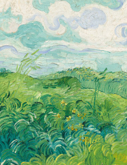 goodreadss:  Green Wheat Field (detail), Vincent Van Gogh, 1890