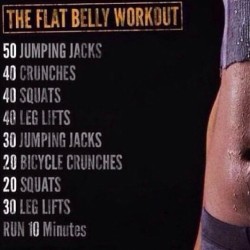 absmotivation101:  Tag someone you want to try this flat belly