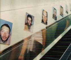 msyorke: Radiohead adorn the walls of London’s bank tube station,