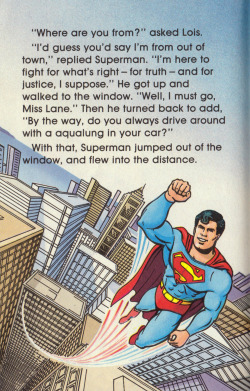 Page from SUPERMAN: The Story (Ladybird, 1989). From a charity