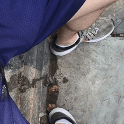 somewetguy:  Mesh shorts wetting in the park. Accident leaves