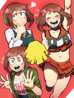 sketchere: I wanted to redraw my first Uraraka! cutie! <3