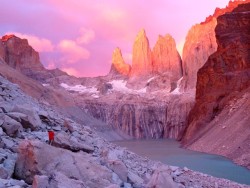 softwaring:  Sunrise over Towers of Paine Patagonia, Argentina