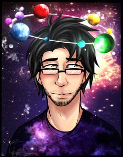 thekimmeh:  Mark, I heard you like space, so I made you a space god. Quite literally. This was not only to test out effects and practice tons of things, but a picture to make me feel better. October hasn’t been a good month for me, and even though I