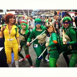 Lady TMNT! (at San Diego Comic-Con 2013)