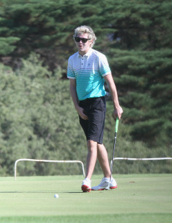 direct-news:  ALBUM - Niall Horan playing golf at the Sandringham