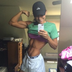 luvherfitbody:  @caseysamsel_bikini      #LuvTheFlex       #thoseABS