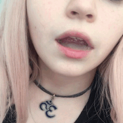 lsd-bunnyxo:  Being a bit nasty earlier with a mouthful of cum