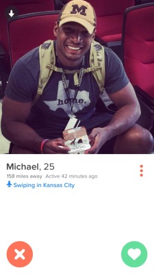 I swiped right. superchocbear said he’s done for if Michael