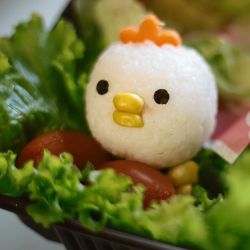 @cyn_epifanni made a chick.  #food #culinary #bento #bentobox