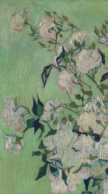 spoutziki-art:  Vincent van Gogh - Roses, 1890 (detail)The Metropolitan