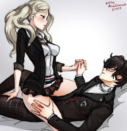 #481 Ann x Ren (P5)(school/phantom thief/dance versions.)Commission