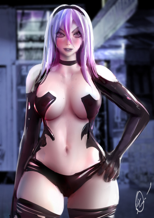 fantasy-scifi-art:  Purple Angel by OnishinX 