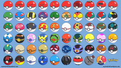 insanelygaming:  All Poke Balls - Labeled Created by Sean Cantrell