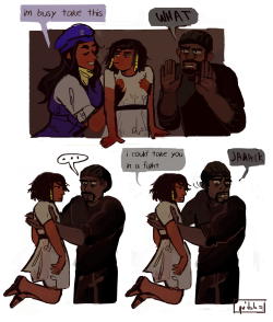 quibbs:  gabriel reyes babysitting the hell out of fareeha????
