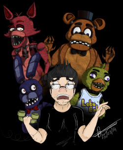 mycreepyartblog:  Markiplier - Five nights at Freddy’d And