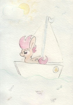 slightlyshade:Sailing little pony. Look at her go~ :3