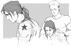 Winter Soldier x long hair♡