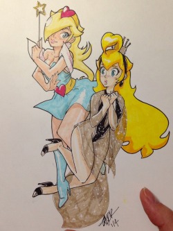 bluedragonkaiser:  ahogemyway:  two of my fav princesses dressed