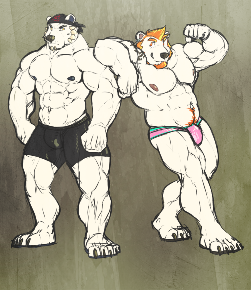 grimfaust:  Grim and his half brother Arcas and their different tastes in undergarments.Grim is not amused. 