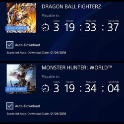 ……….soon!  #DragonBallFighterZ #MonsterHunterWorld