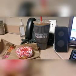 Happy National Donut Day!! Free donut with coffee!! #dunkindonuts