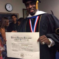 Big up to #PDiddy #PuffDaddy #Diddy #education #graduation #upupup
